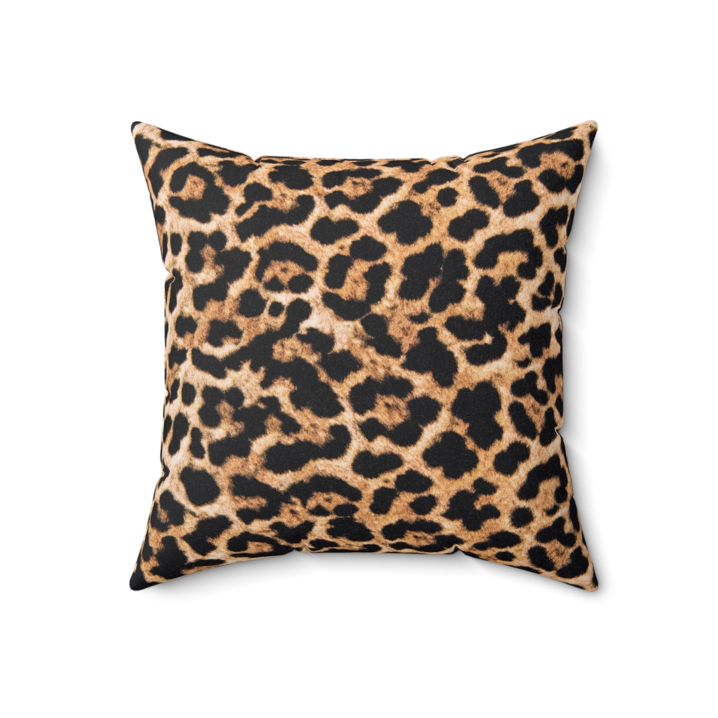 Leopard Print Square Pillow