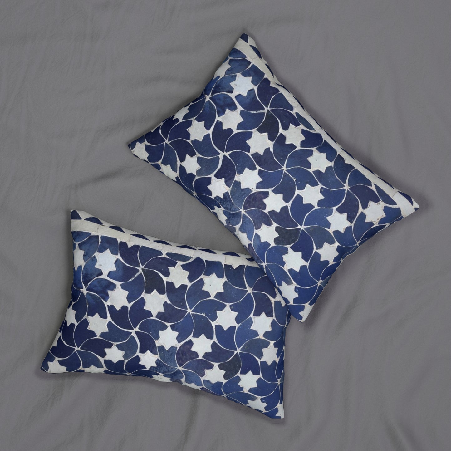 Tile Pattern Lumbar Pillow
