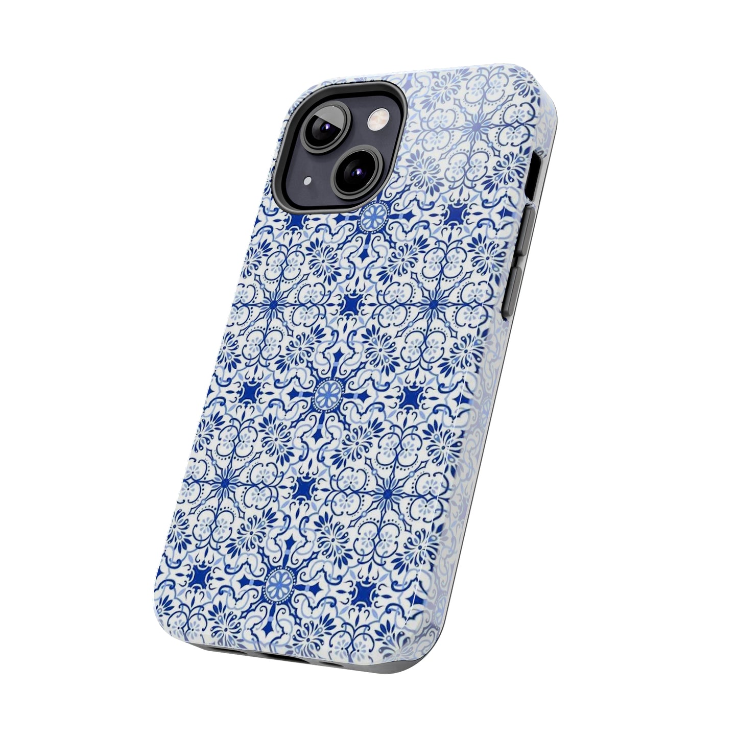 Thin Line Blue Pattern Phone Case