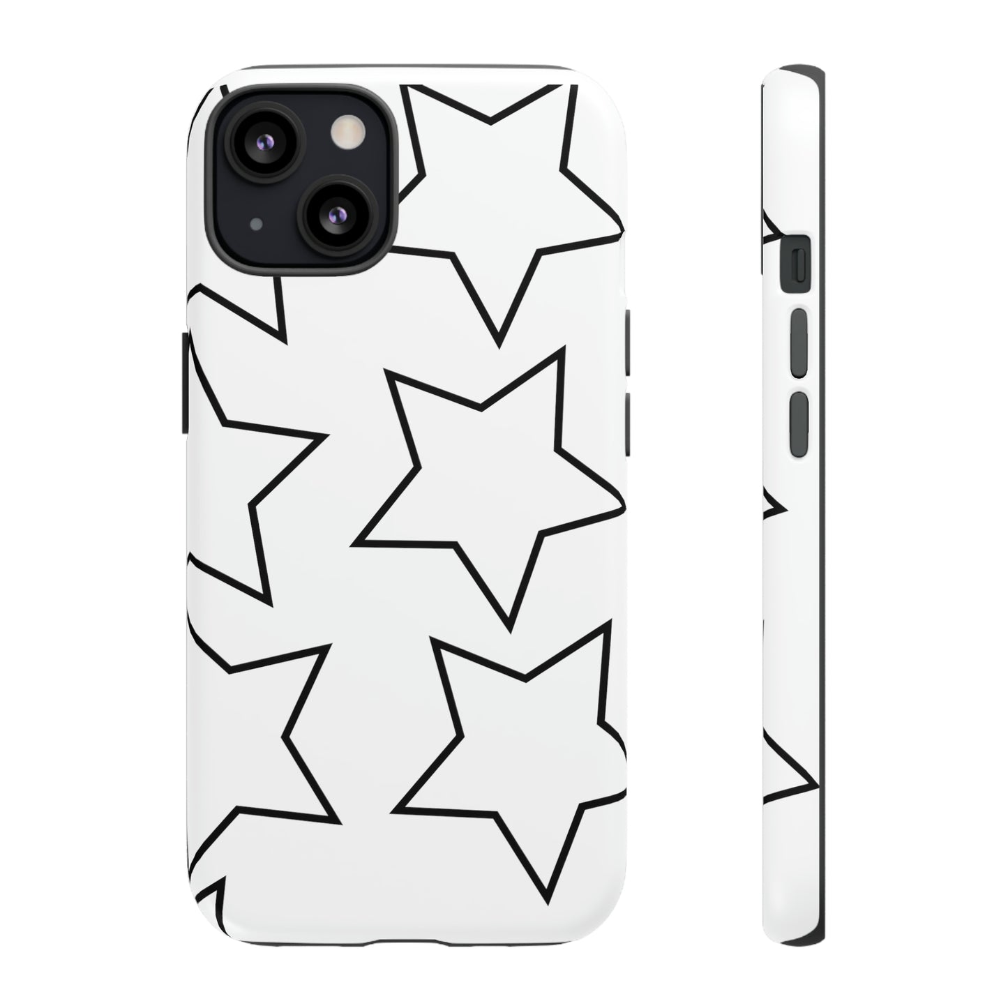White Big Stars Case