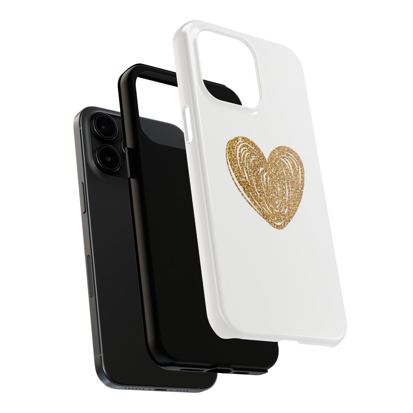 Golden Heart Phone Case
