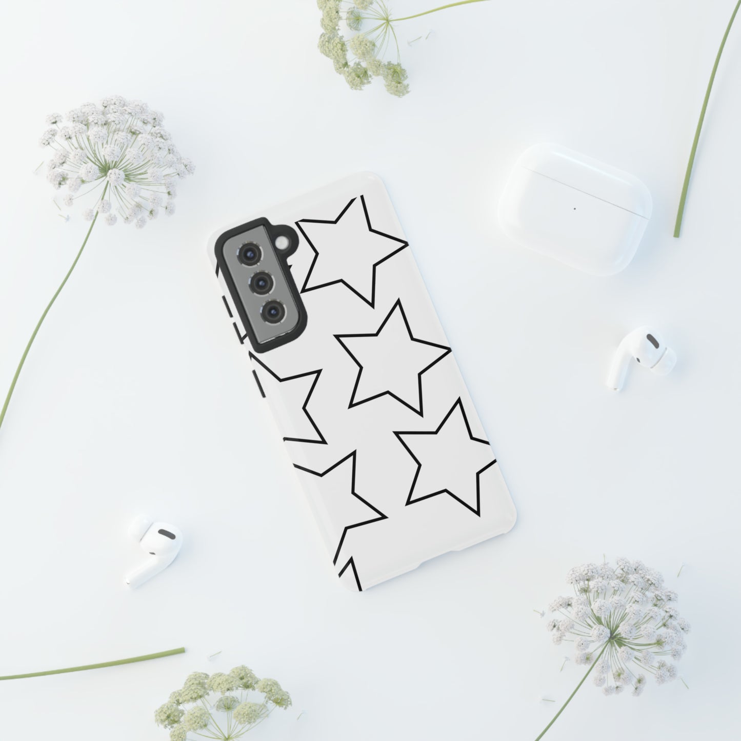 White Big Stars Case