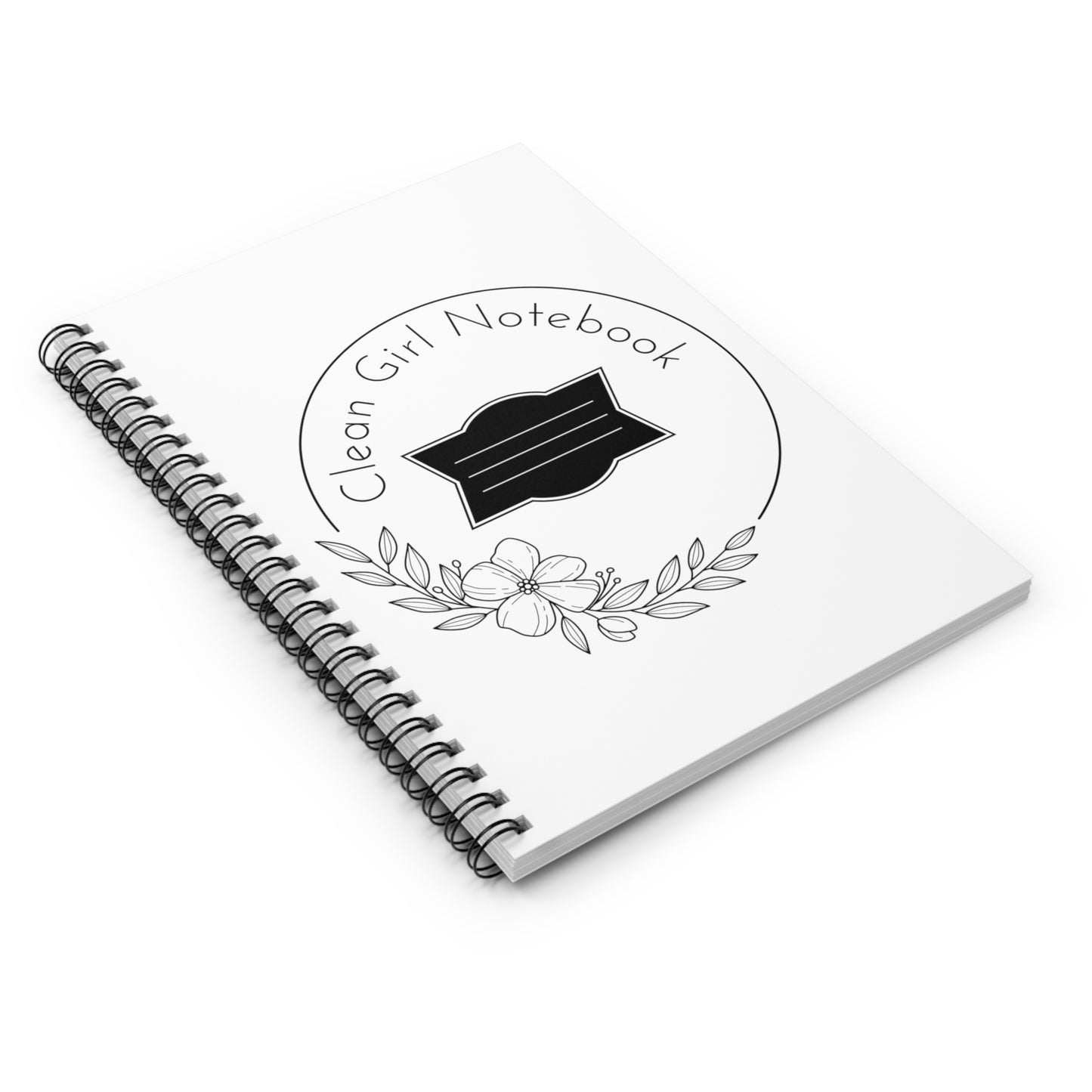 White Spiral Notebook - Ruled Line