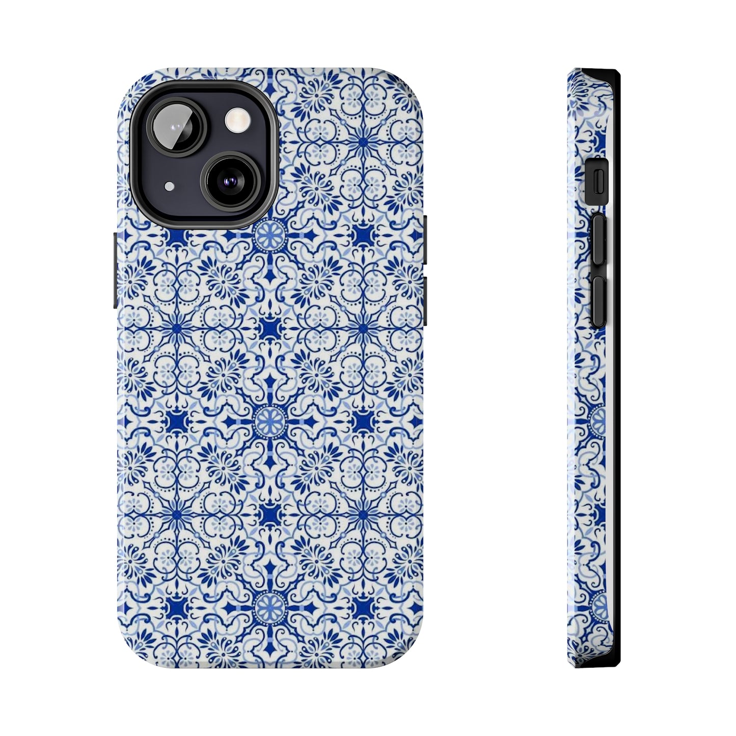 Thin Line Blue Pattern Phone Case