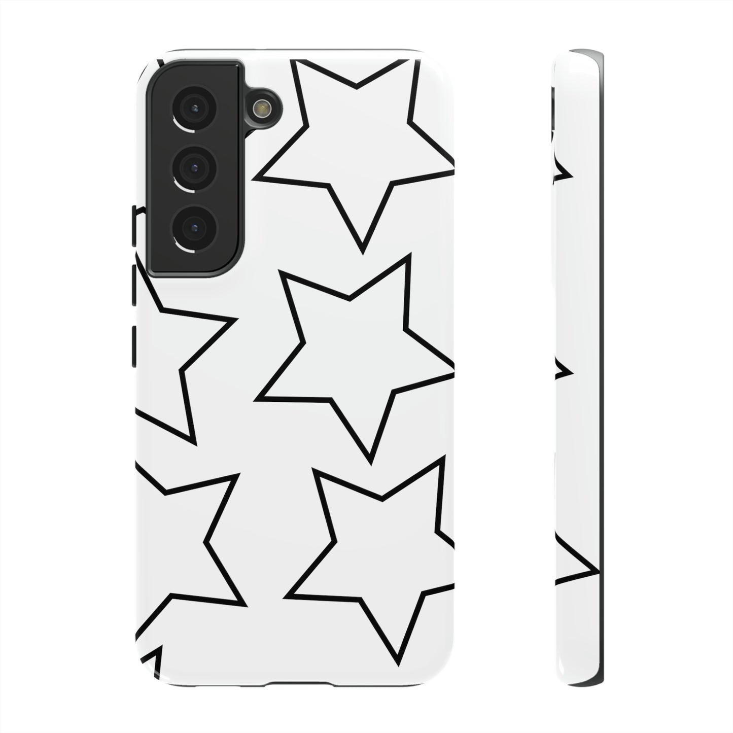 White Big Stars Case