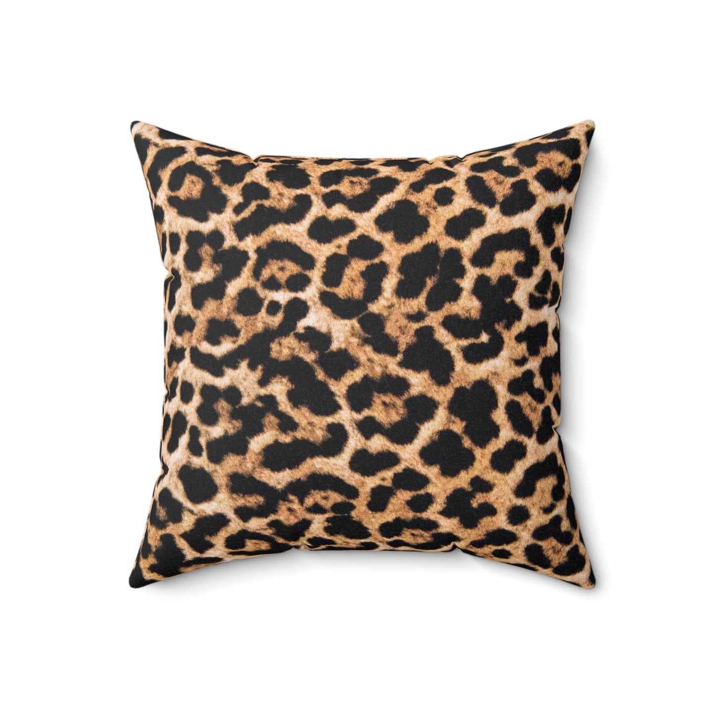Leopard Print Square Pillow