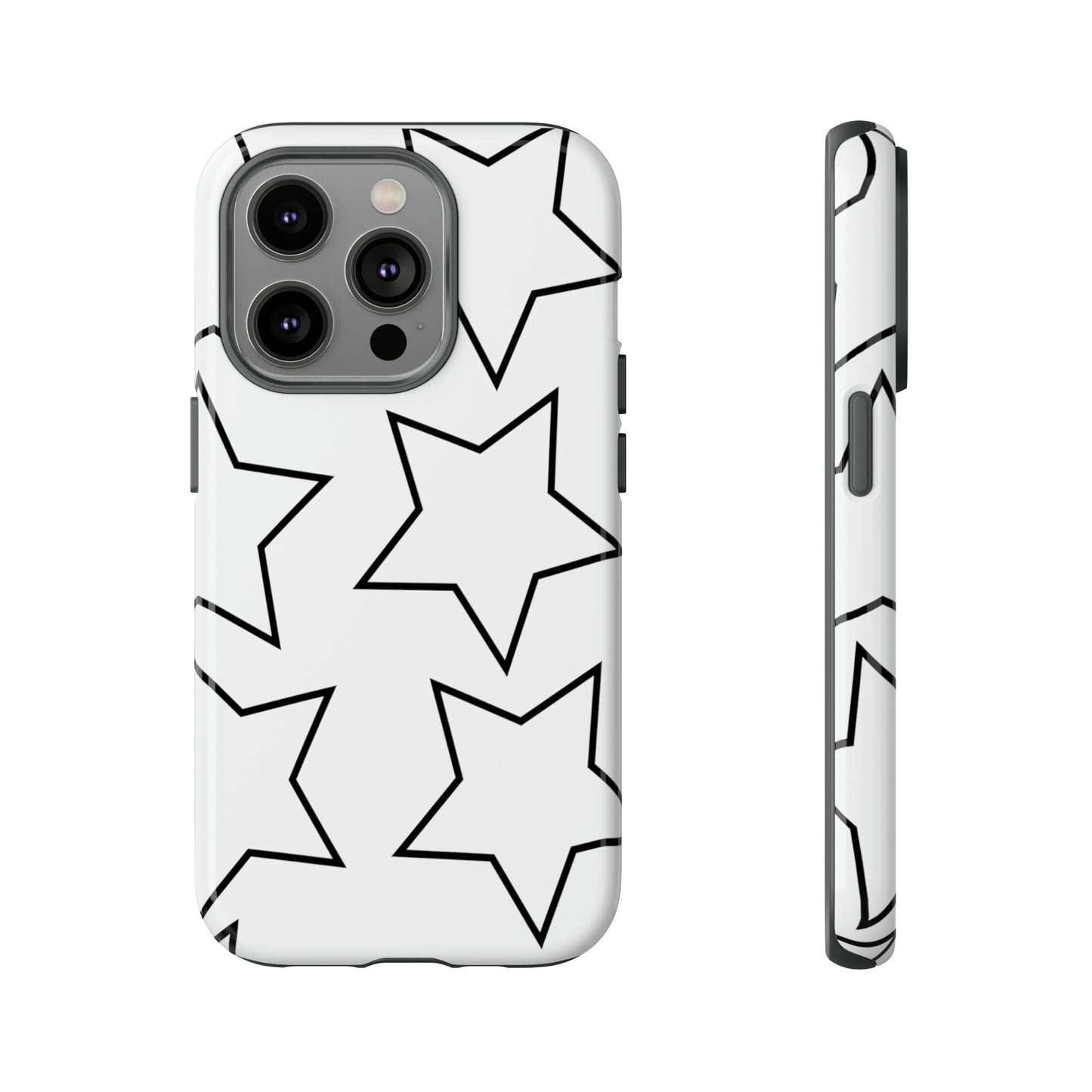 White Big Stars Case