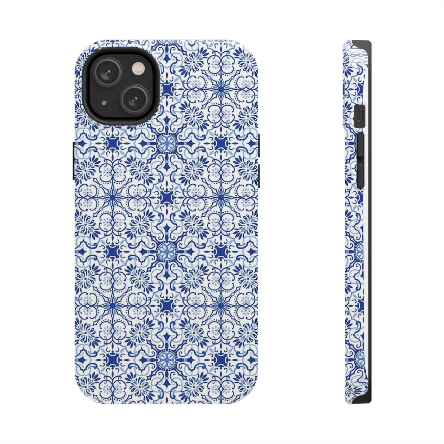Thin Line Blue Pattern Phone Case