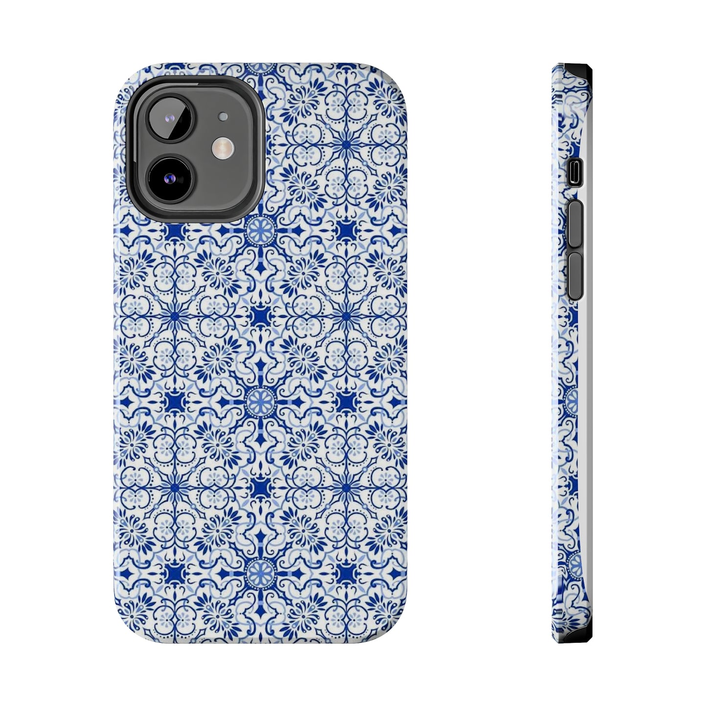 Thin Line Blue Pattern Phone Case