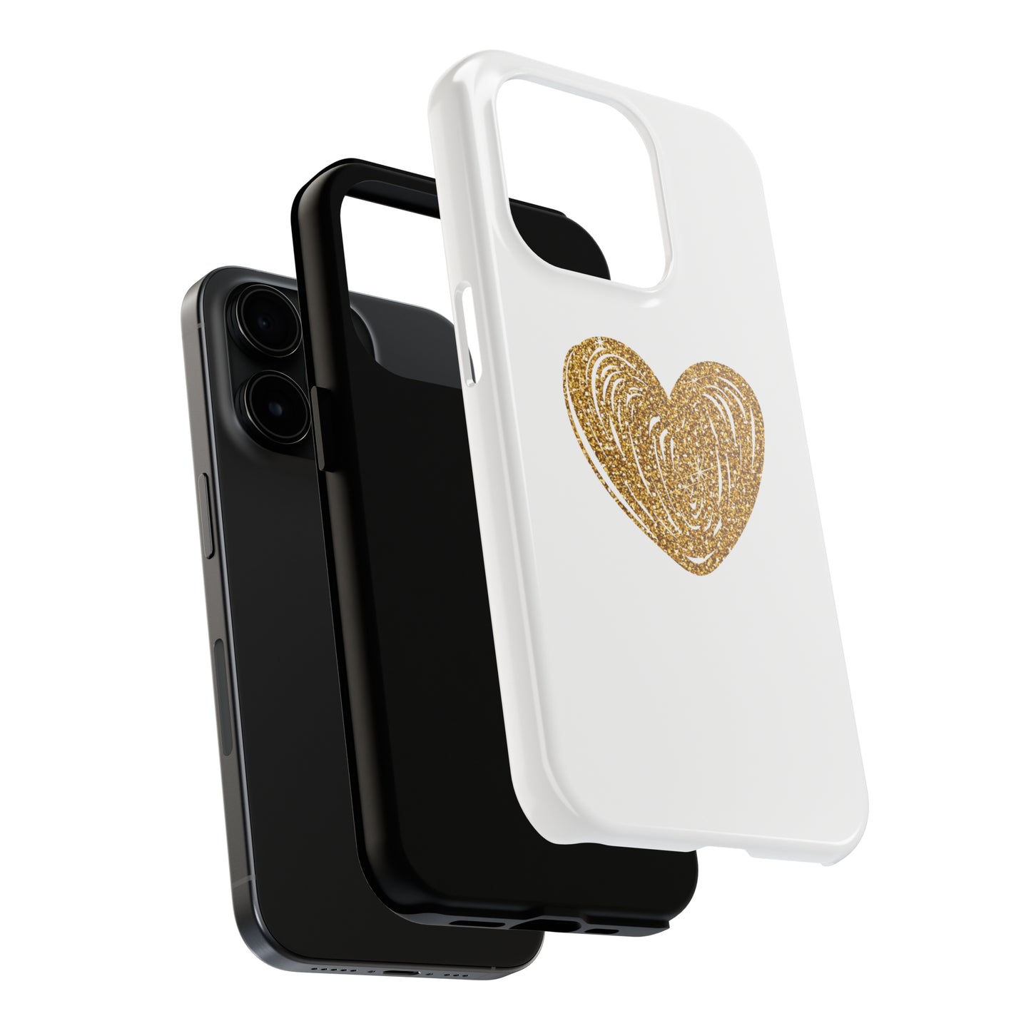 Golden Heart Phone Case