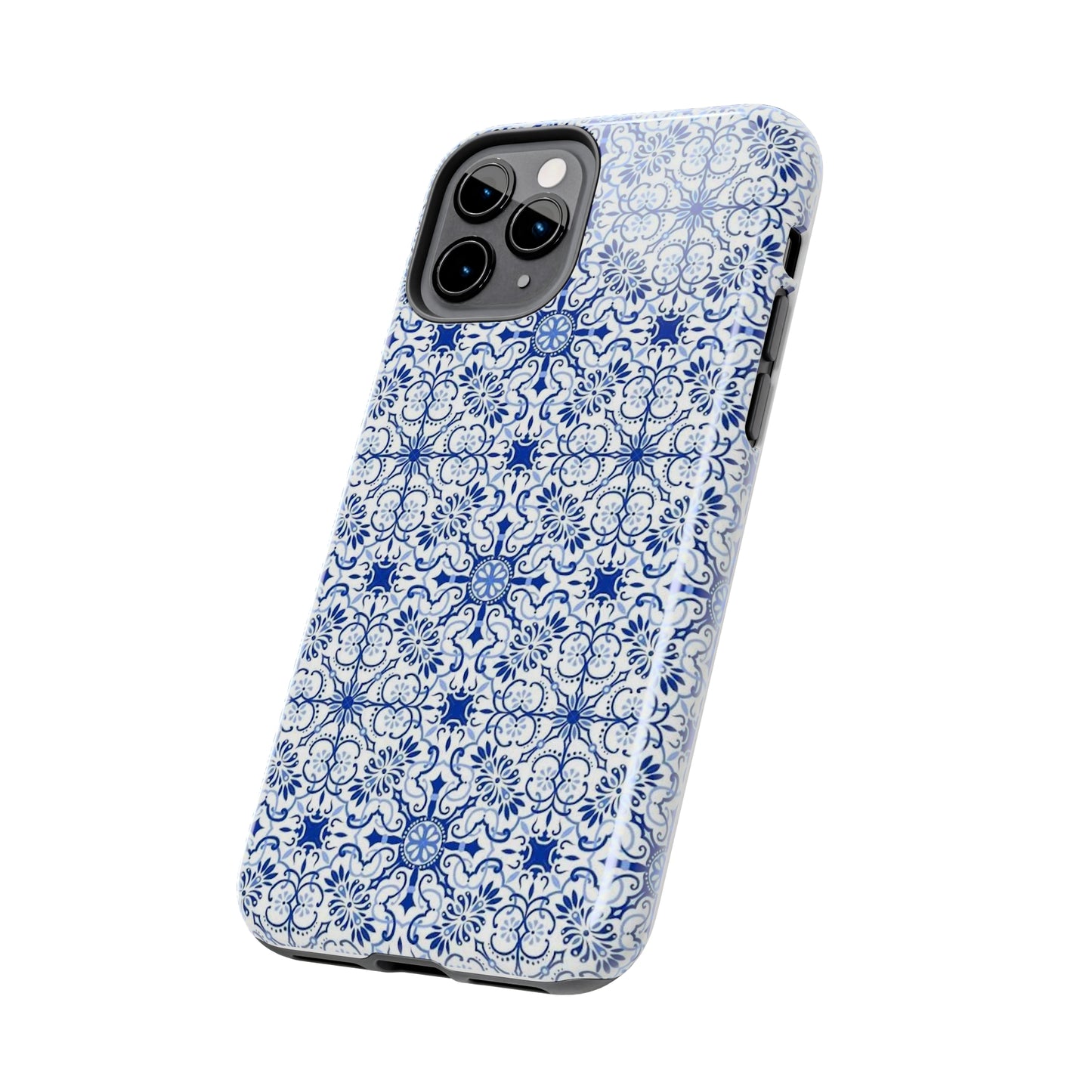 Thin Line Blue Pattern Phone Case