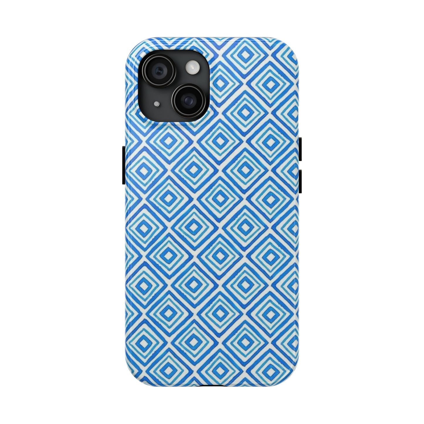 Light Blue and White Square Case