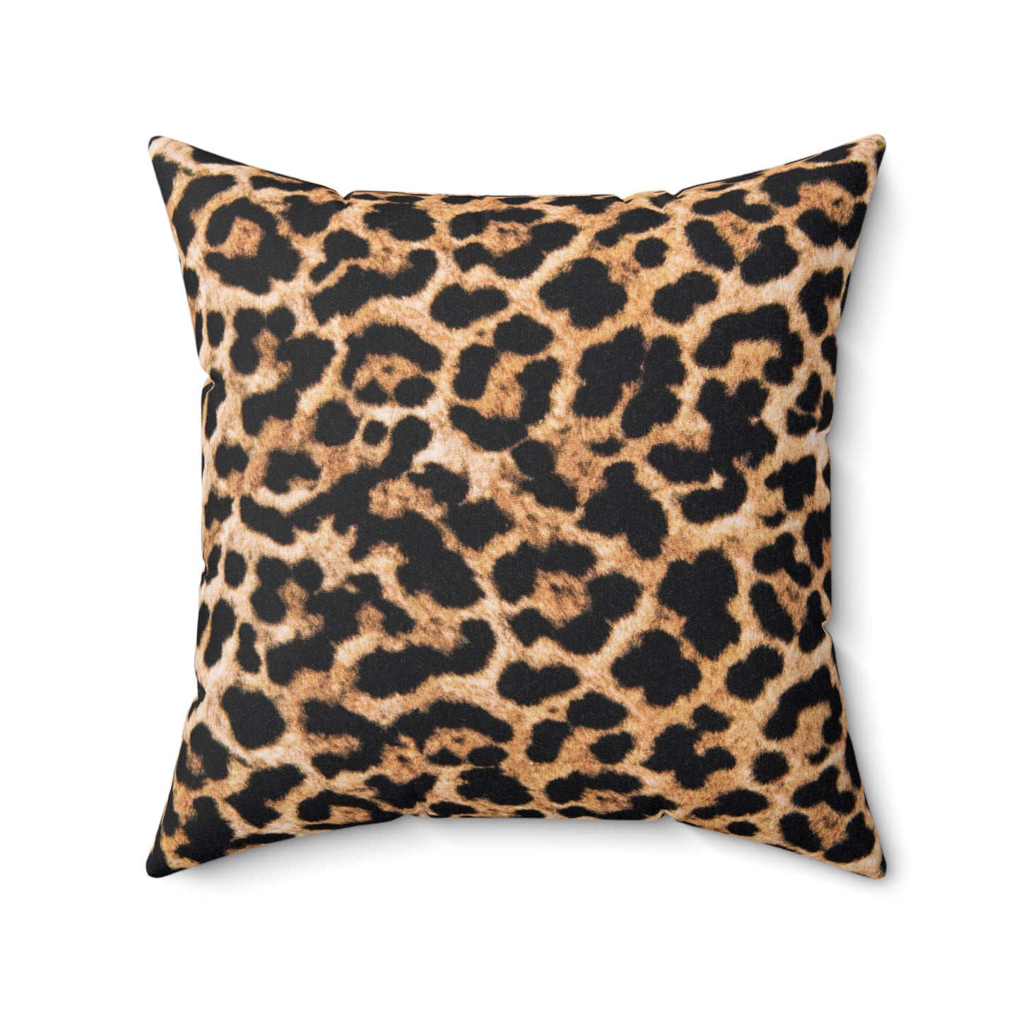 Leopard Print Square Pillow