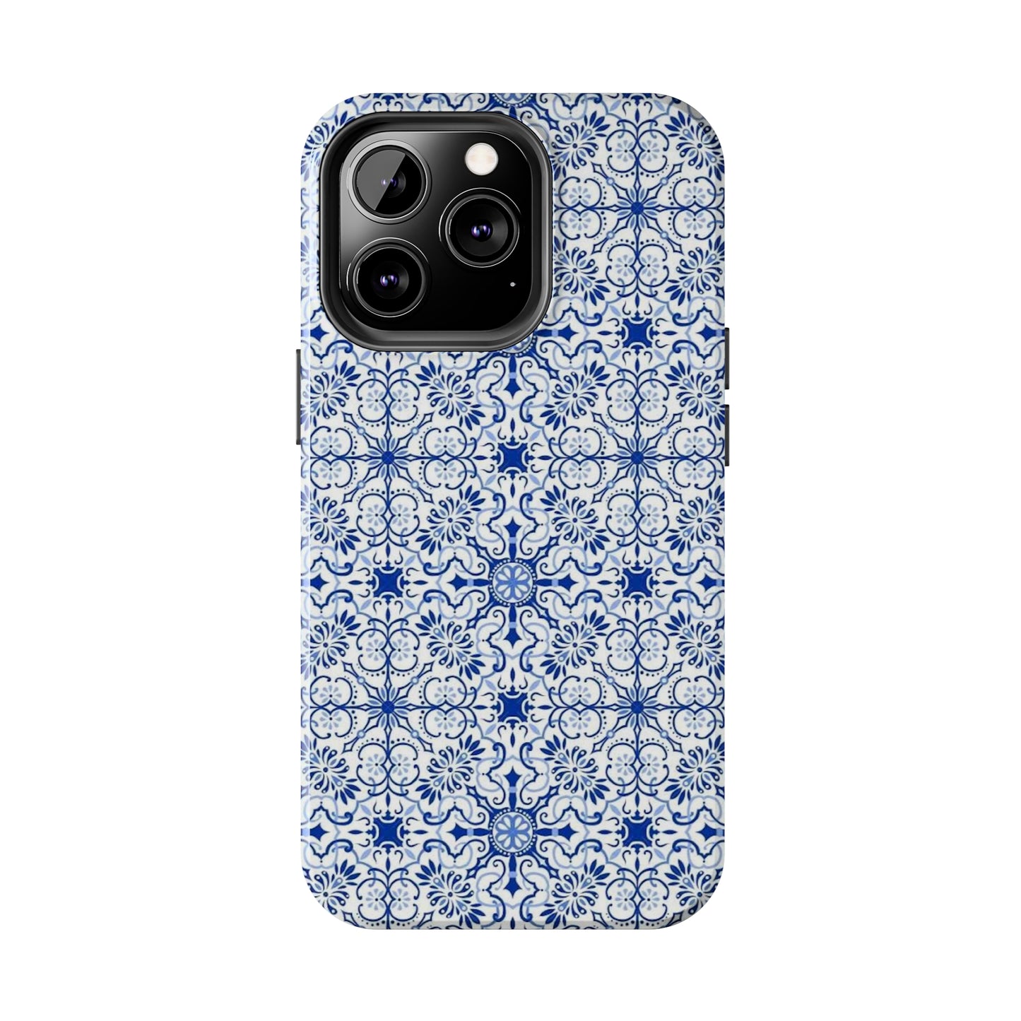 Thin Line Blue Pattern Phone Case