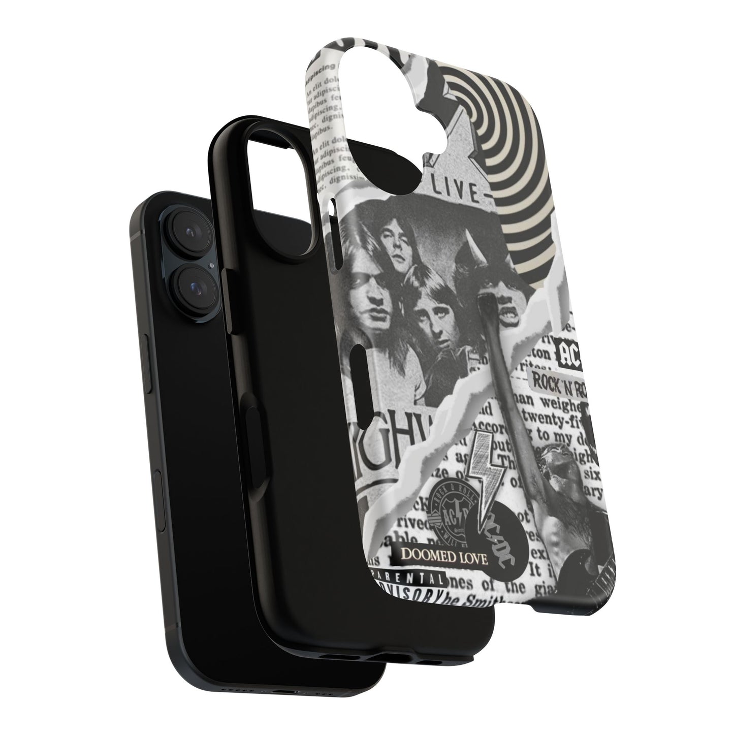 Rock Band Phone Case | Tough Cases, AC/DC Design, Music Lover Gift, Unique Phone Accessory, Birthday Present