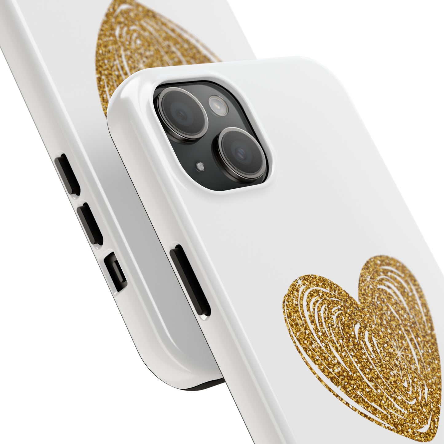 Golden Heart Phone Case