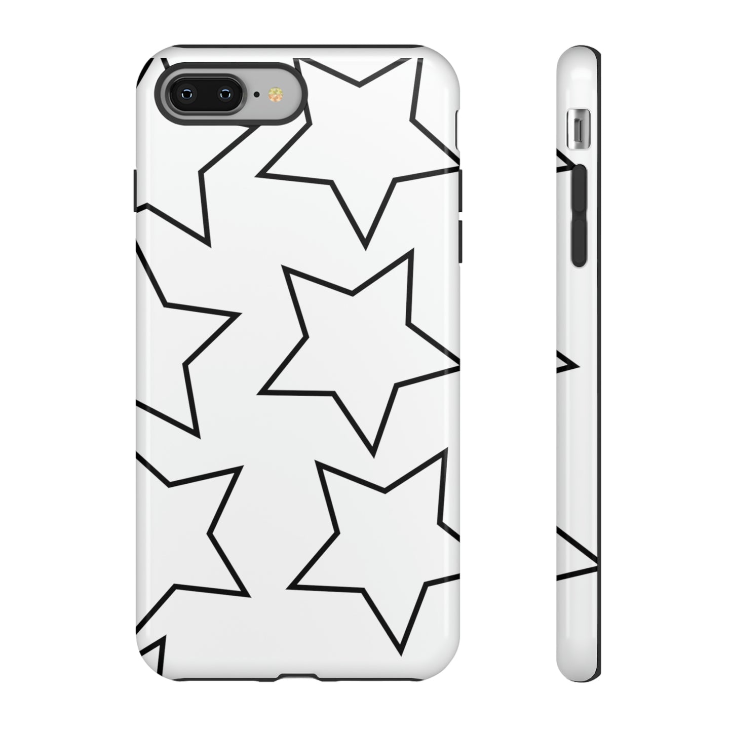 White Big Stars Case