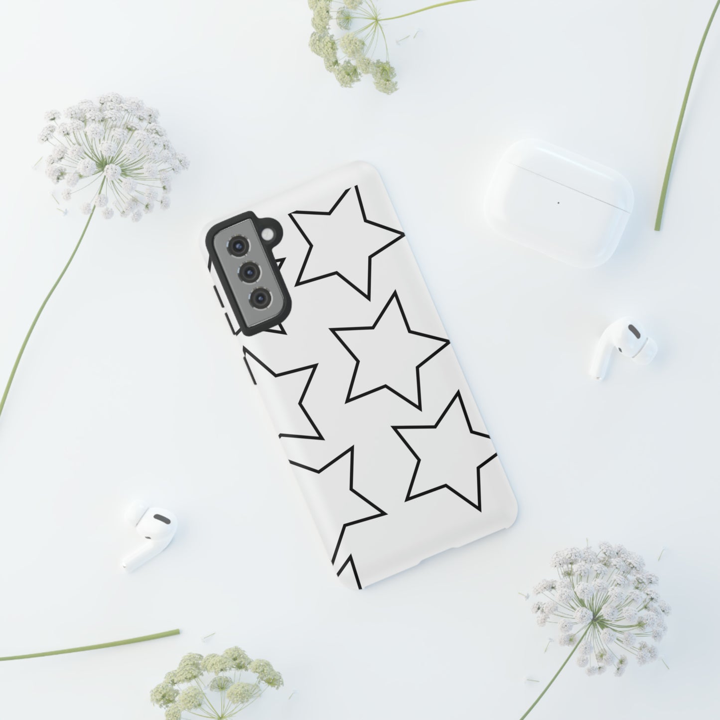 White Big Stars Case