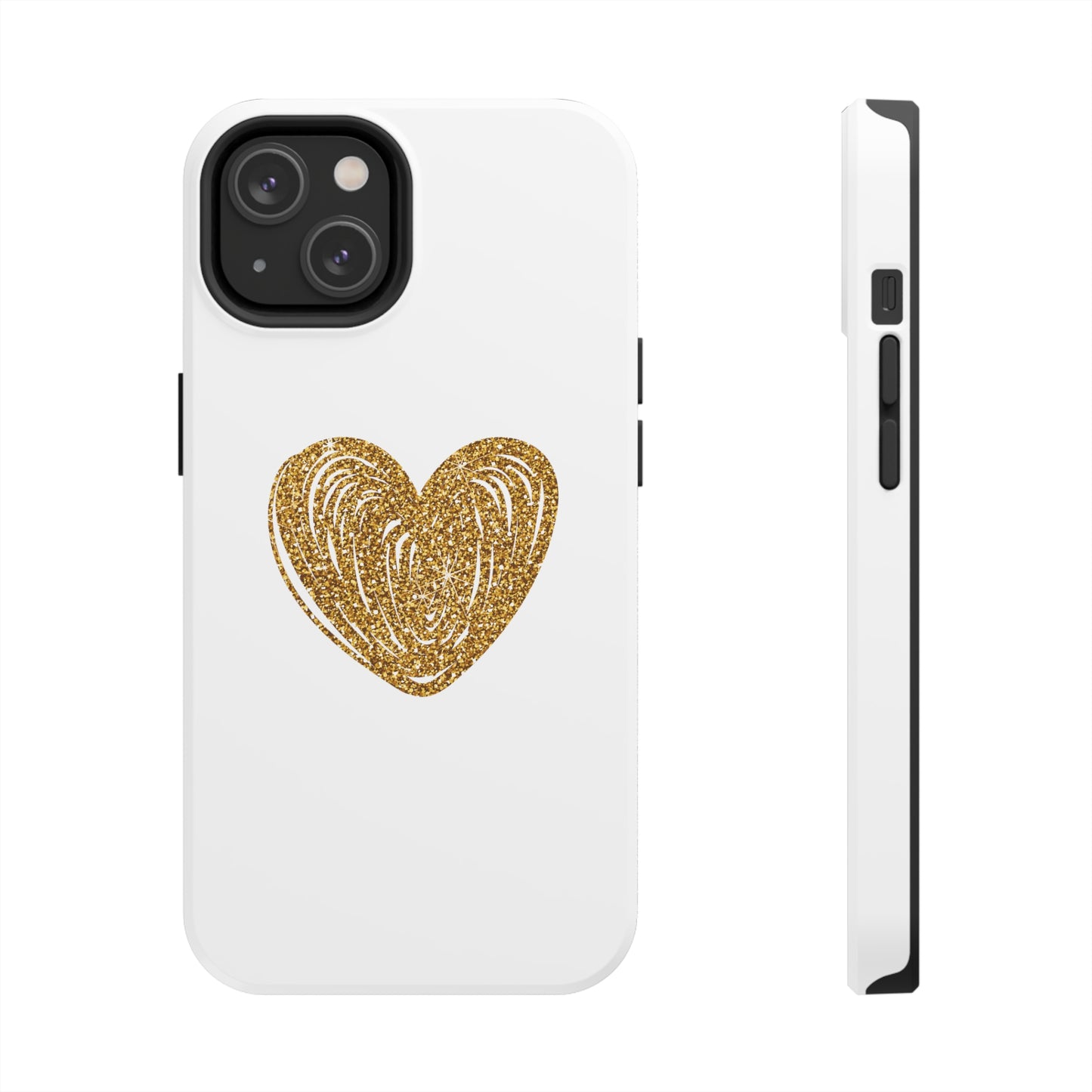 Golden Heart Phone Case