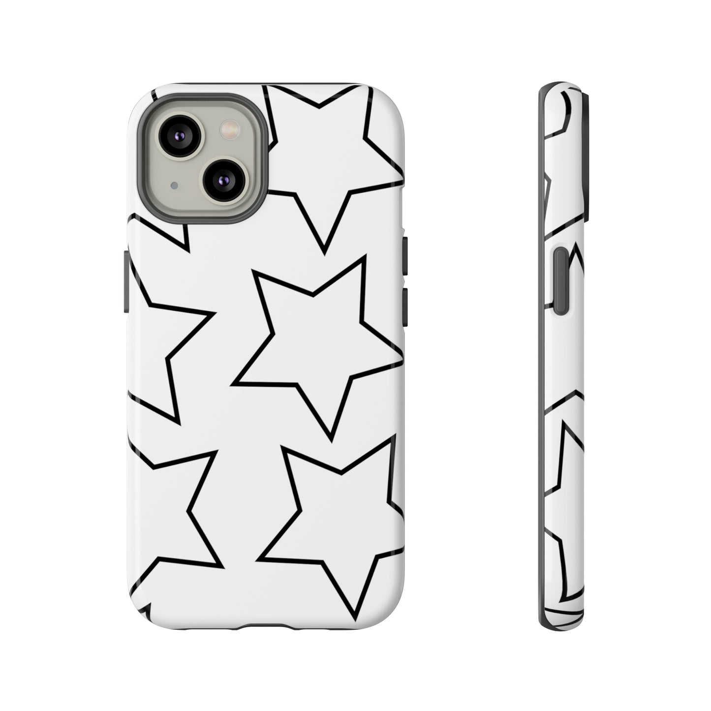 White Big Stars Case