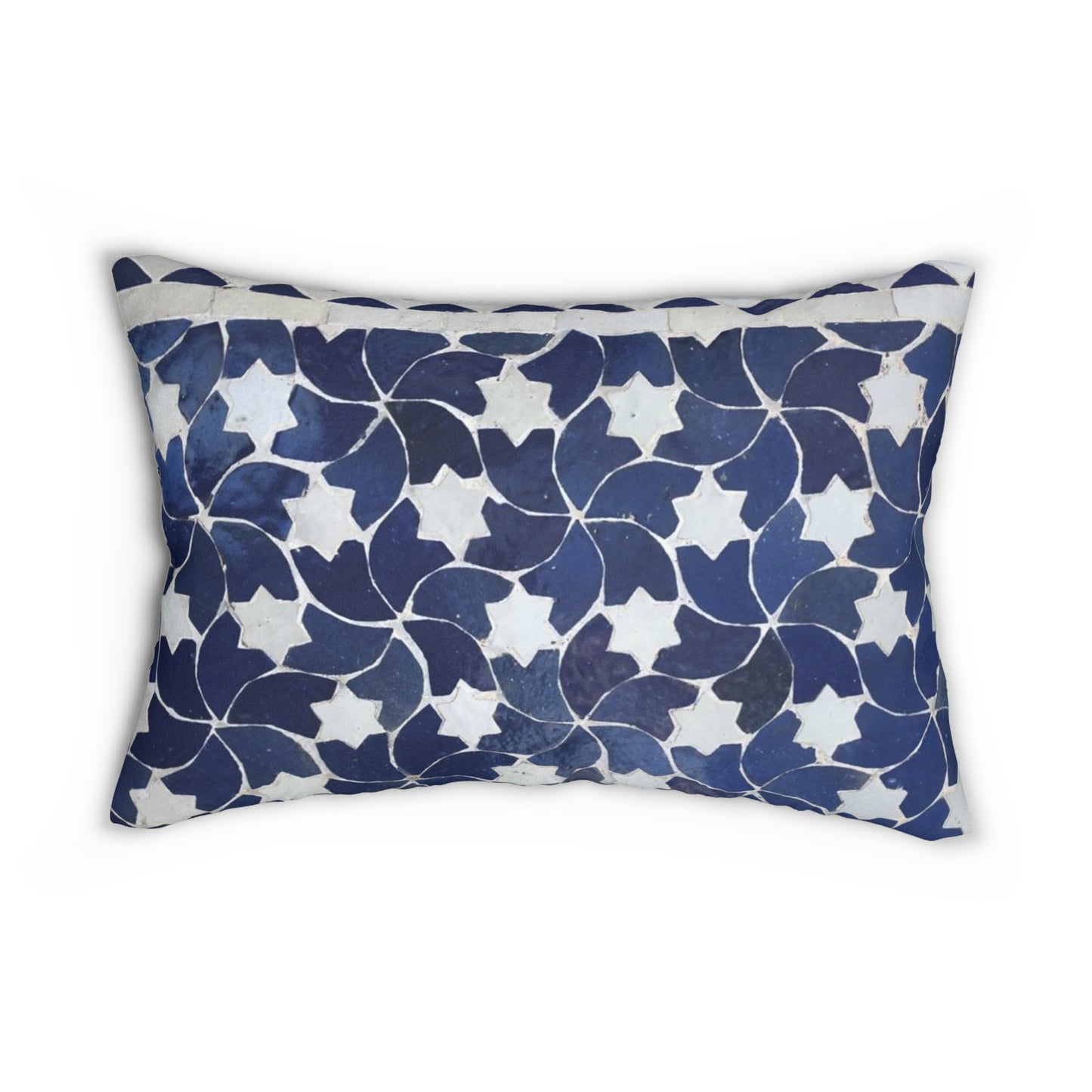 Tile Pattern Lumbar Pillow