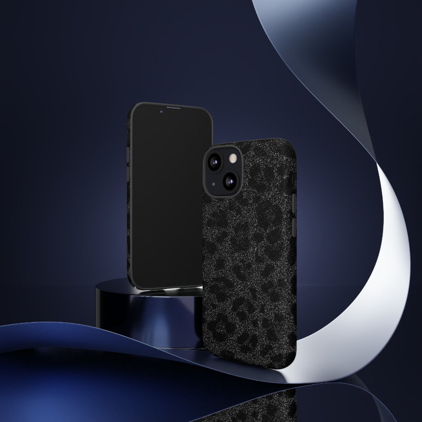 Black Leopard Print Case
