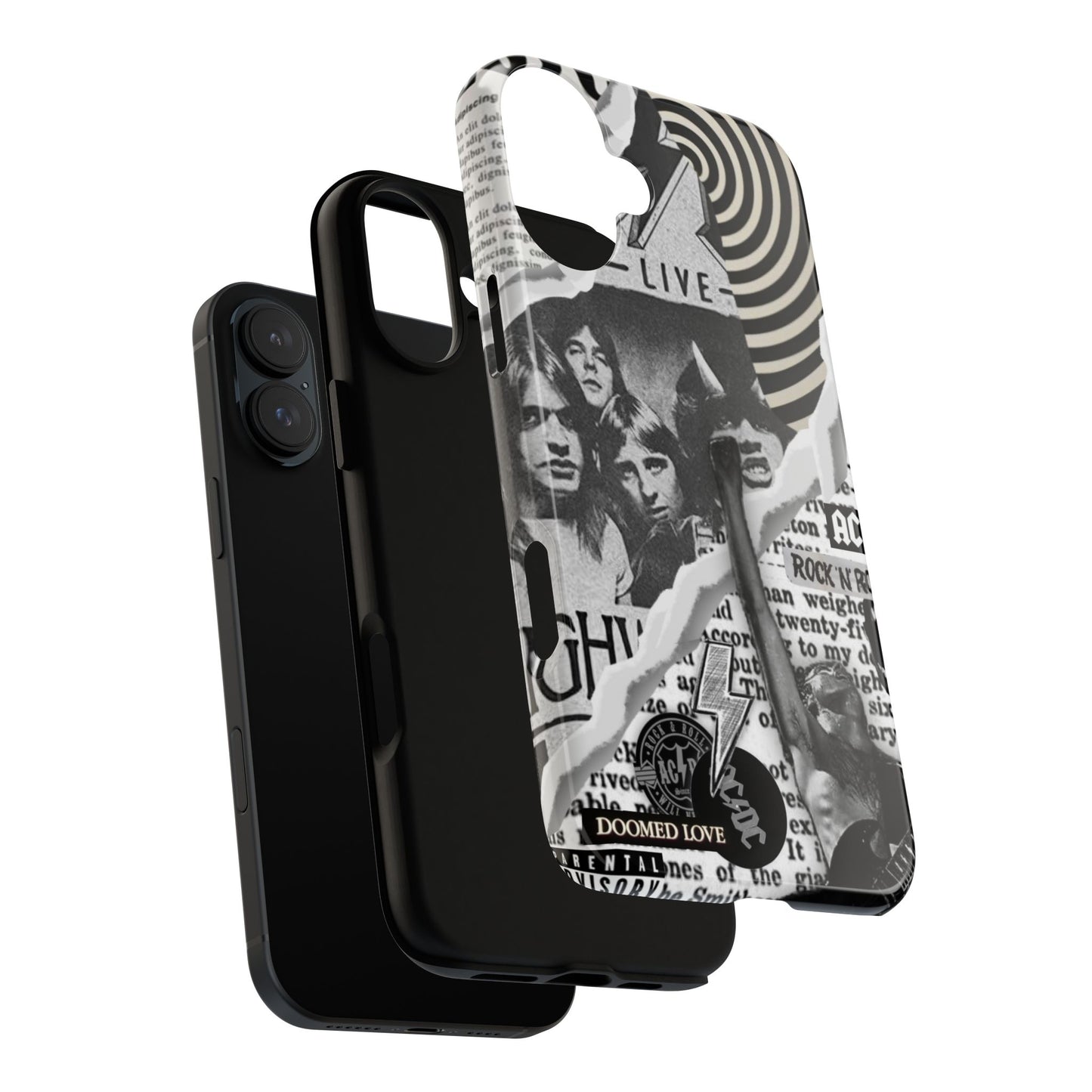 Rock Band Phone Case | Tough Cases, AC/DC Design, Music Lover Gift, Unique Phone Accessory, Birthday Present