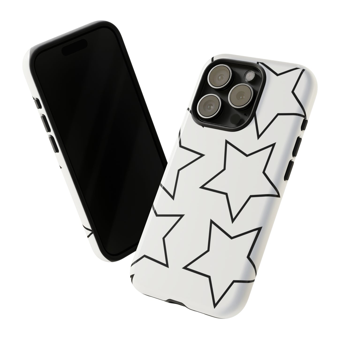 White Big Stars Case