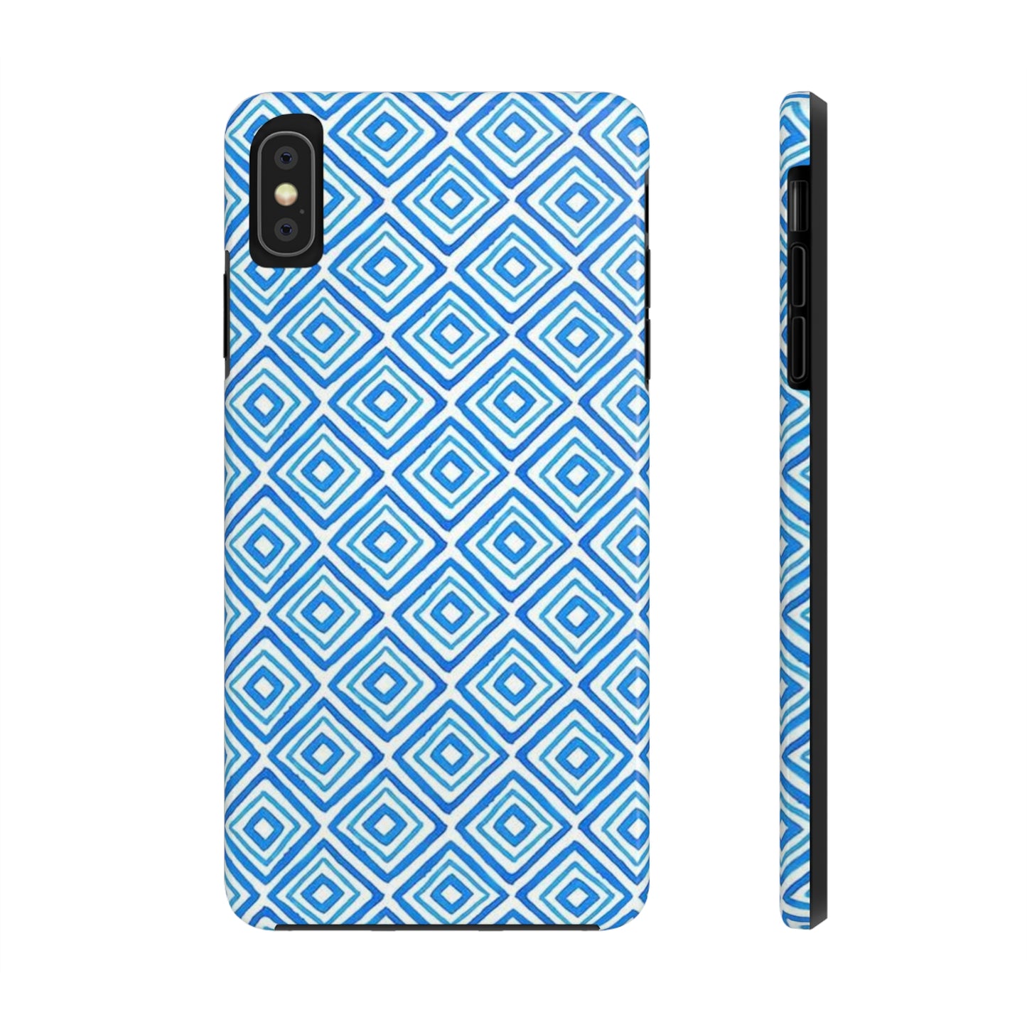 Light Blue and White Square Case