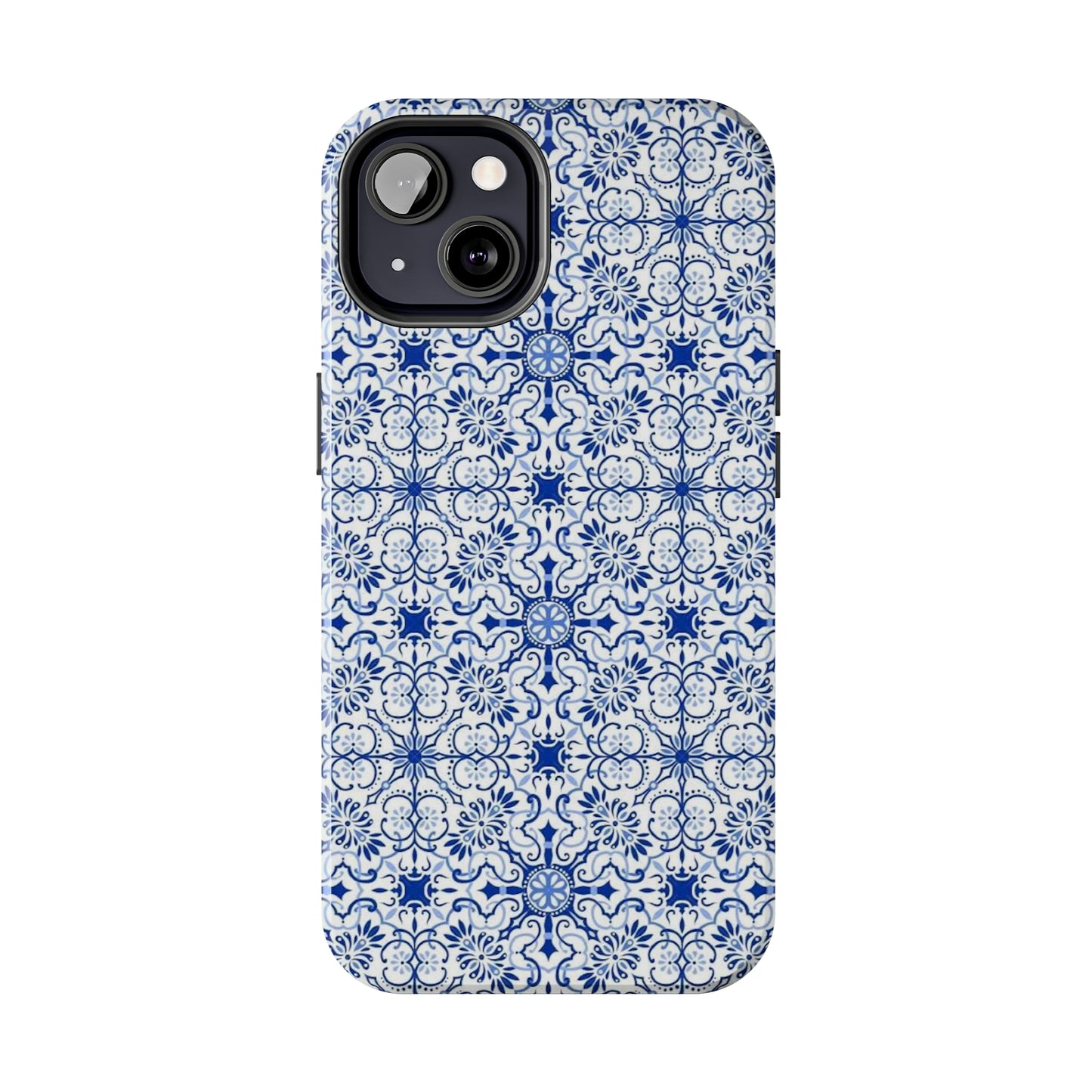 Thin Line Blue Pattern Phone Case