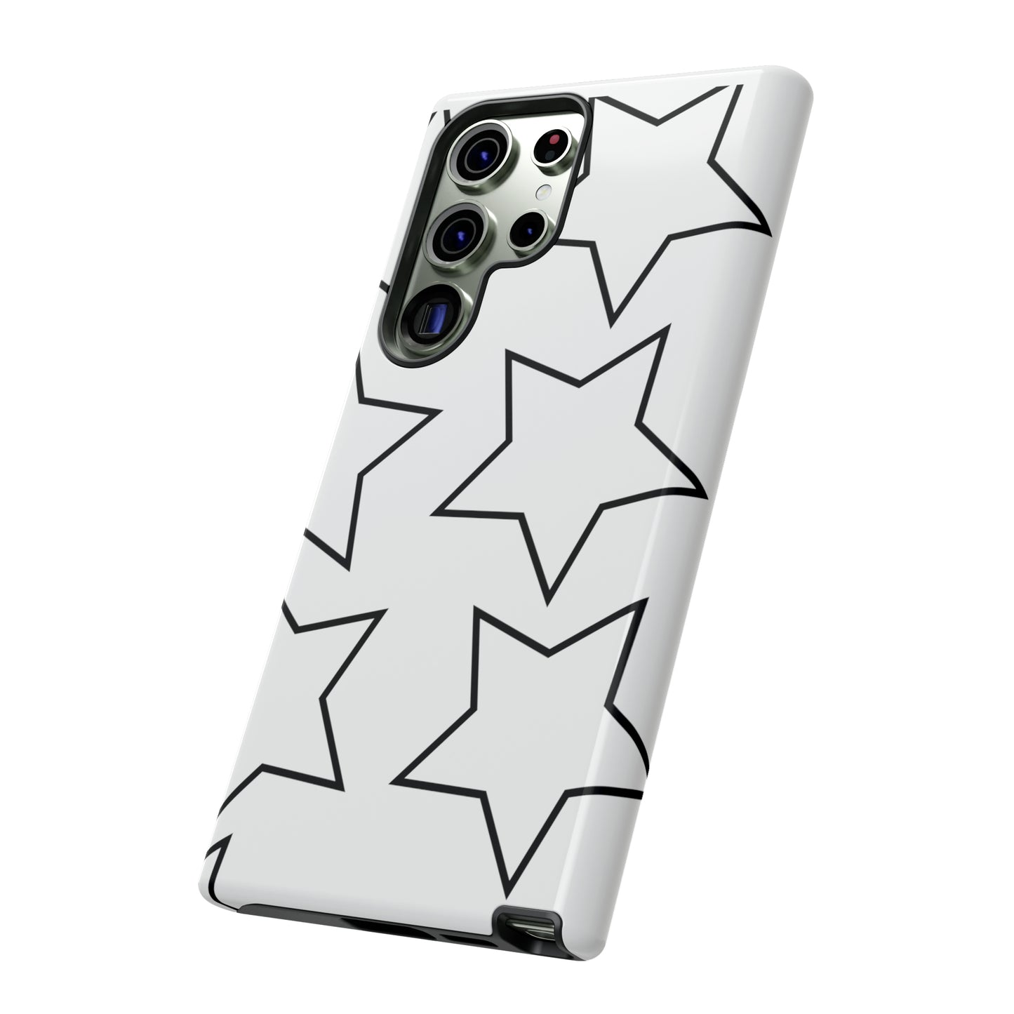 White Big Stars Case