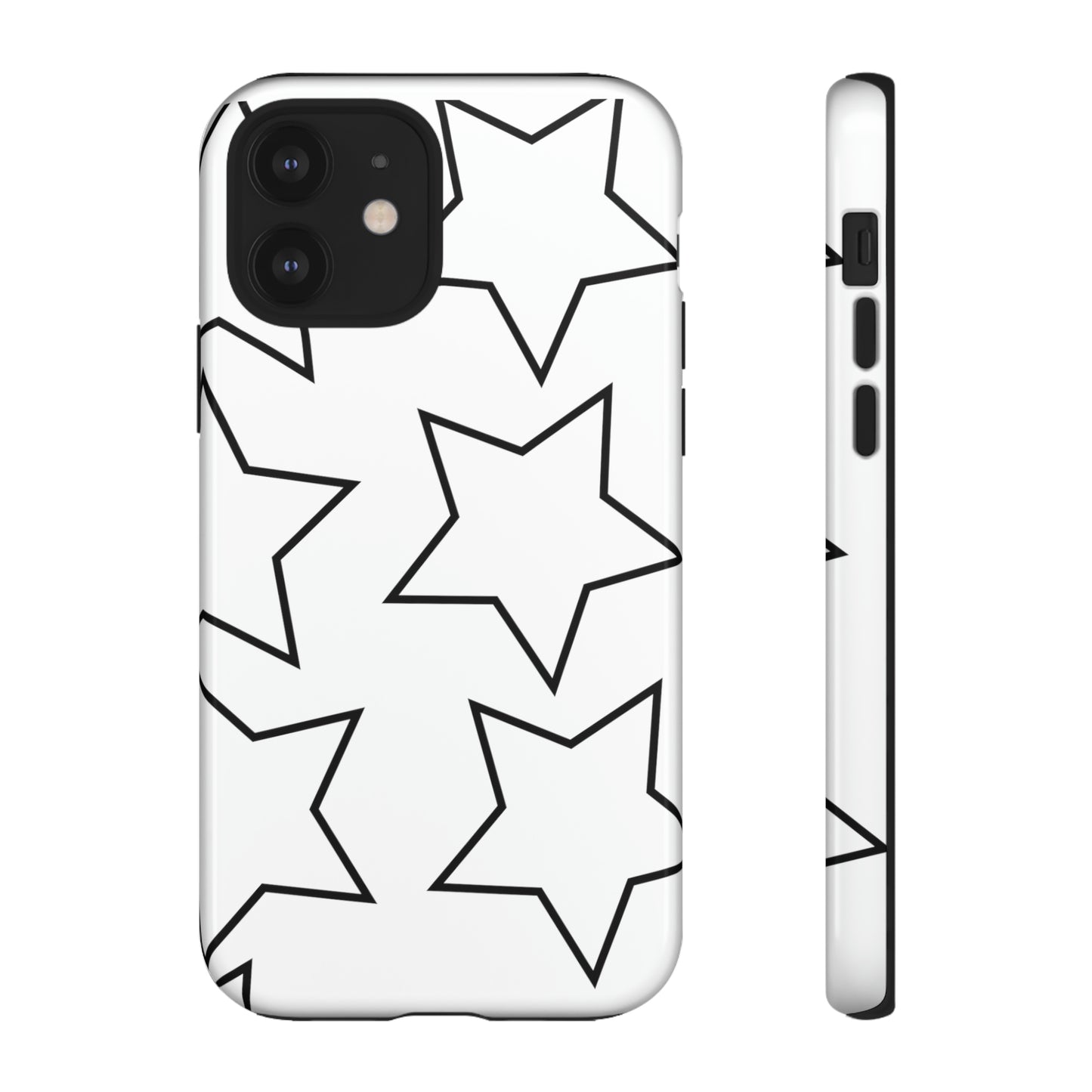 White Big Stars Case