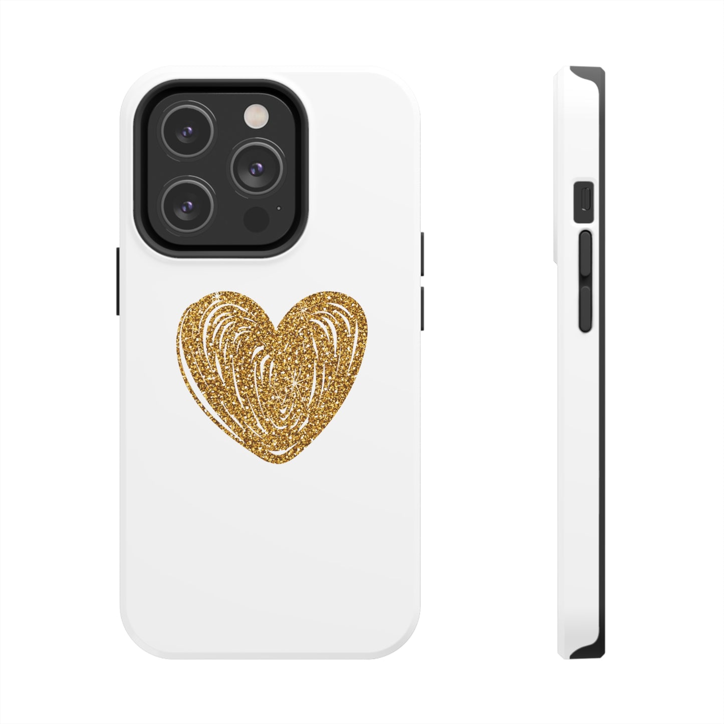 Golden Heart Phone Case