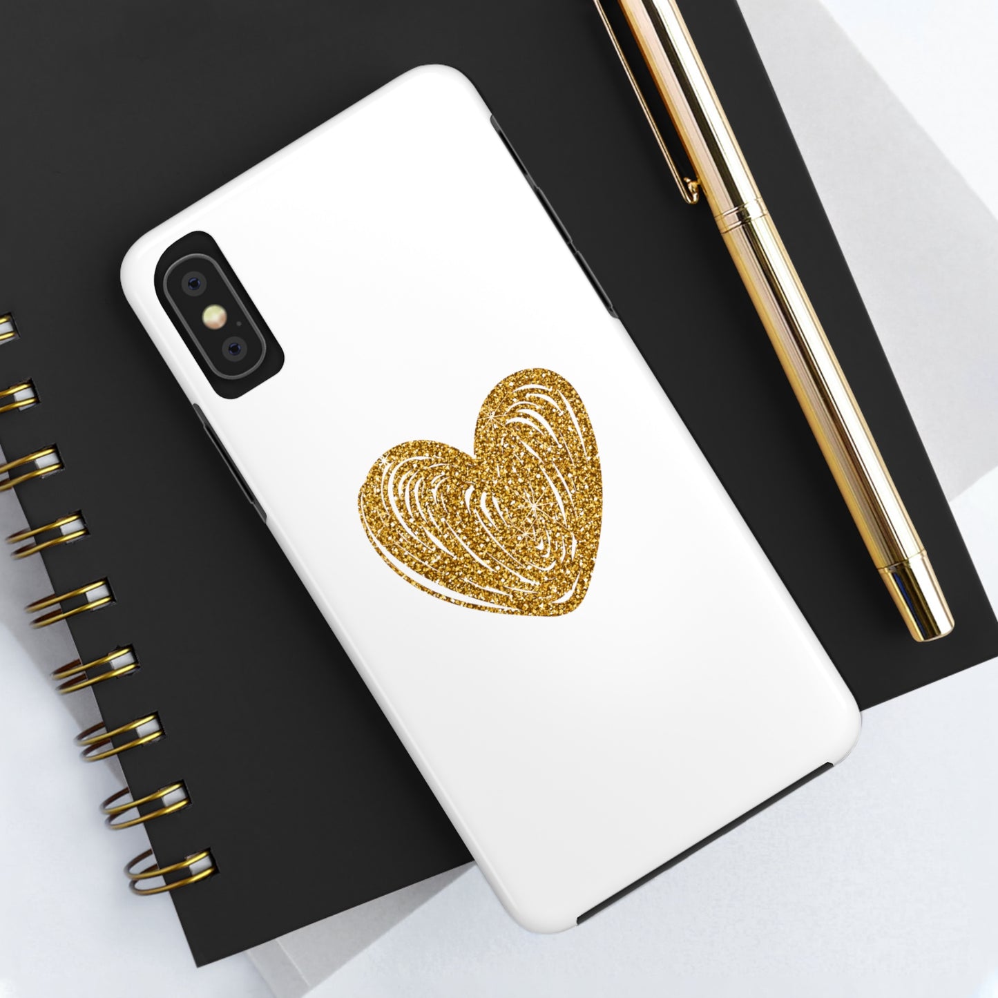 Golden Heart Phone Case