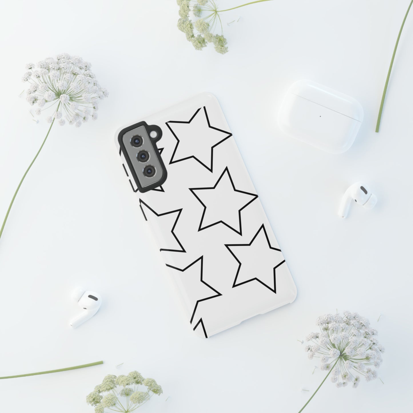 White Big Stars Case