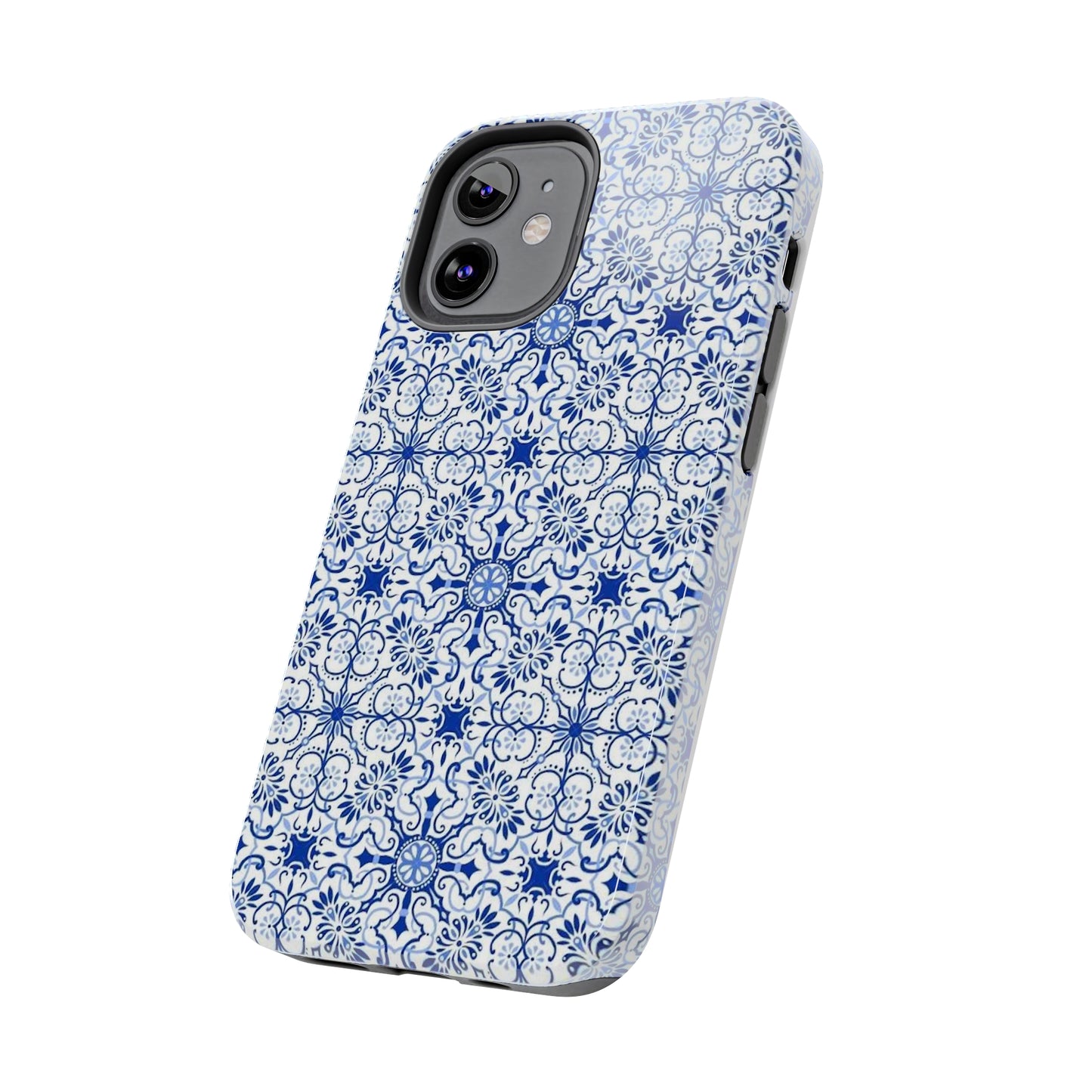 Thin Line Blue Pattern Phone Case