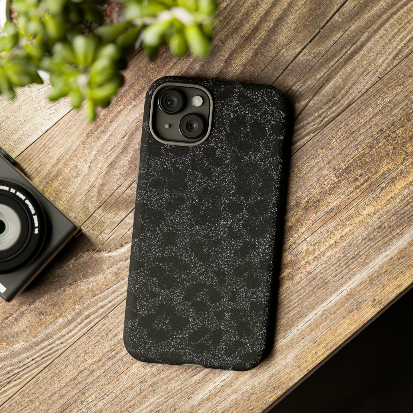 Black Leopard Print Case