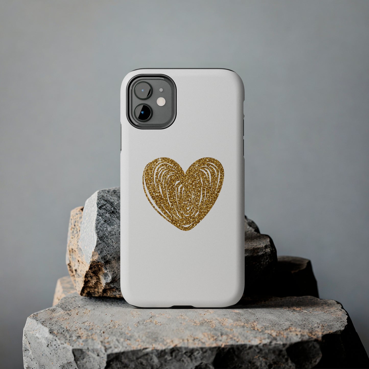 Golden Heart Phone Case