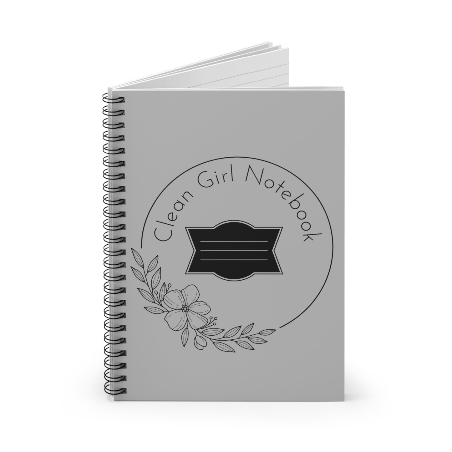 Gray Spiral Notebook - Ruled Line