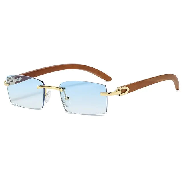 Rectangle Rimless Sunglasses
