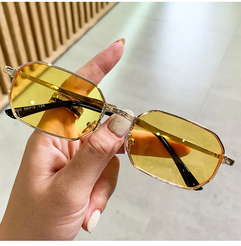 Narrow Rectangle Sun Glasses