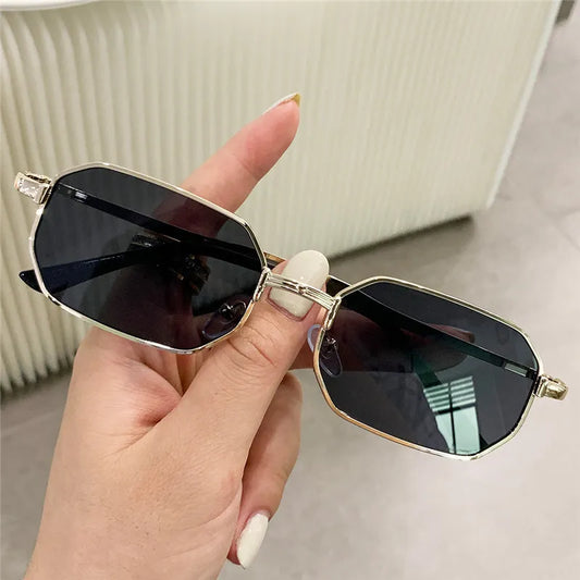 Narrow Rectangle Sun Glasses