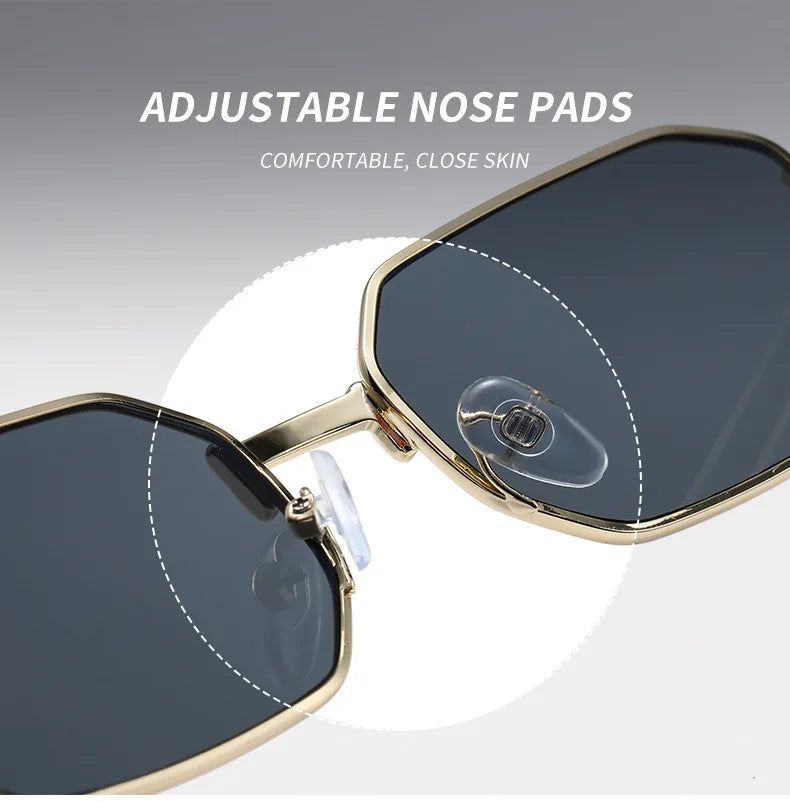 Narrow Rectangle Sun Glasses
