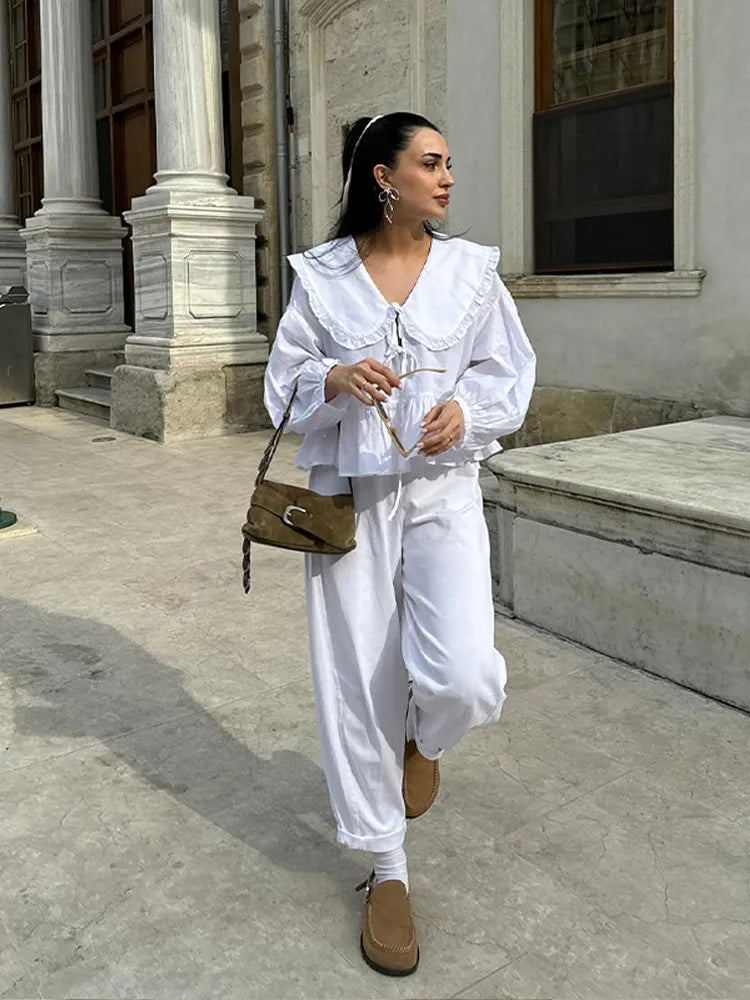 Long Sleeve Cardigan Blouse