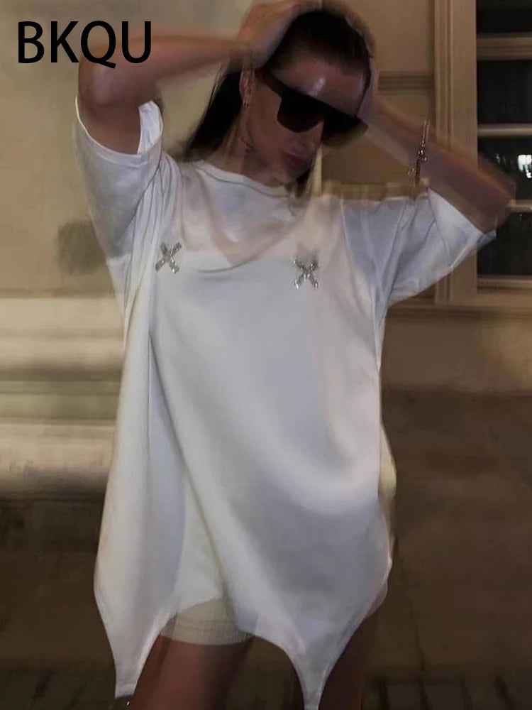 Rhinestone Loose T-Shirt