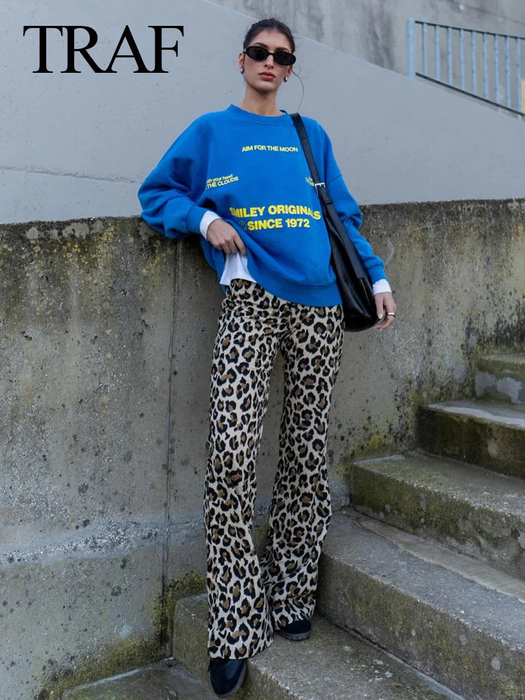 Vintage Leopard Print Pants
