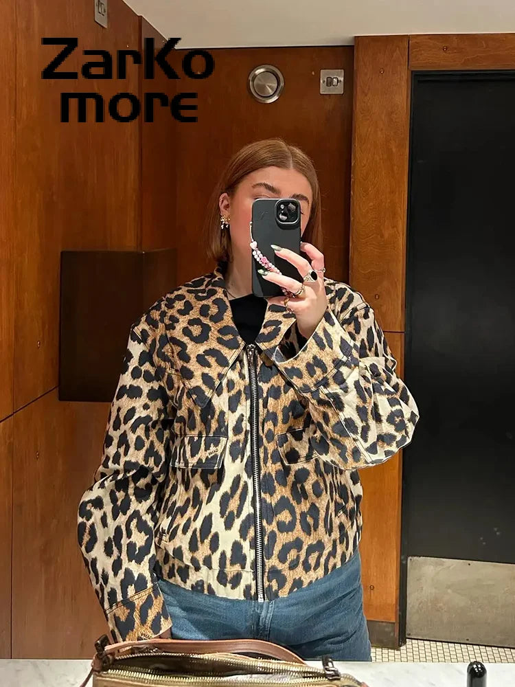 Leopard Print Short Coat