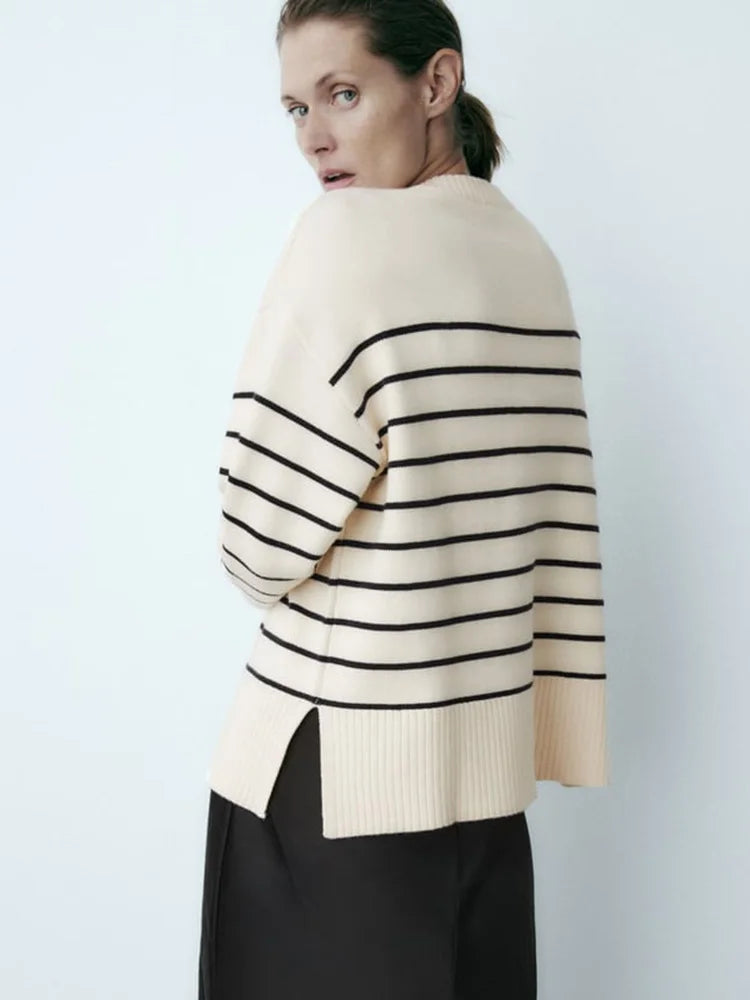 Stripe Baggy Sweater