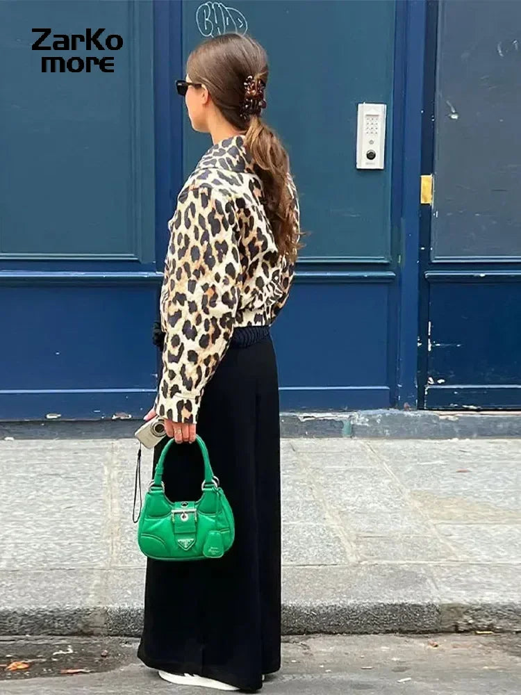 Leopard Print Short Coat