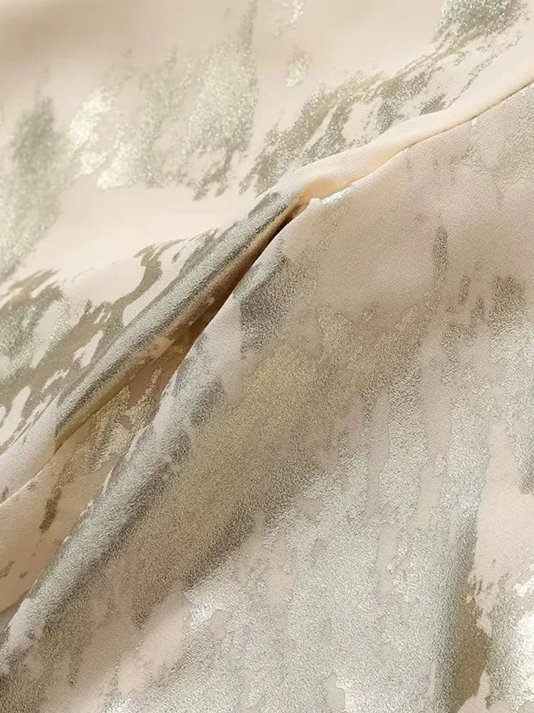 Metal Print Trousers